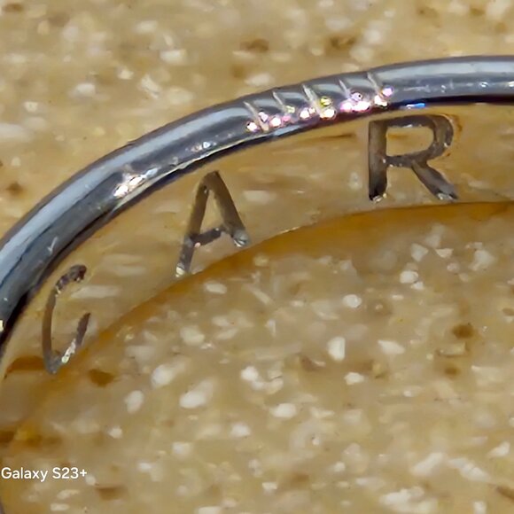 NEW MONICA RICH KOSANN CARPE DIEM SEIZE THE DAY POESY STACKABLE SILVER RING BAND - Picture 7 of 10